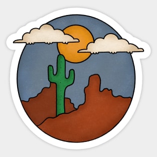 Desert Saguaro Cactus Sticker